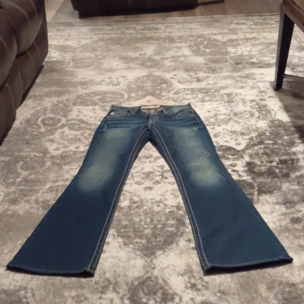 28 long big star sweet ultra low rise jeans